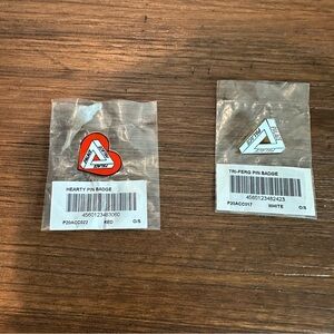 Palace Hearty Pin Badge & Tri Ferg Pin Badge